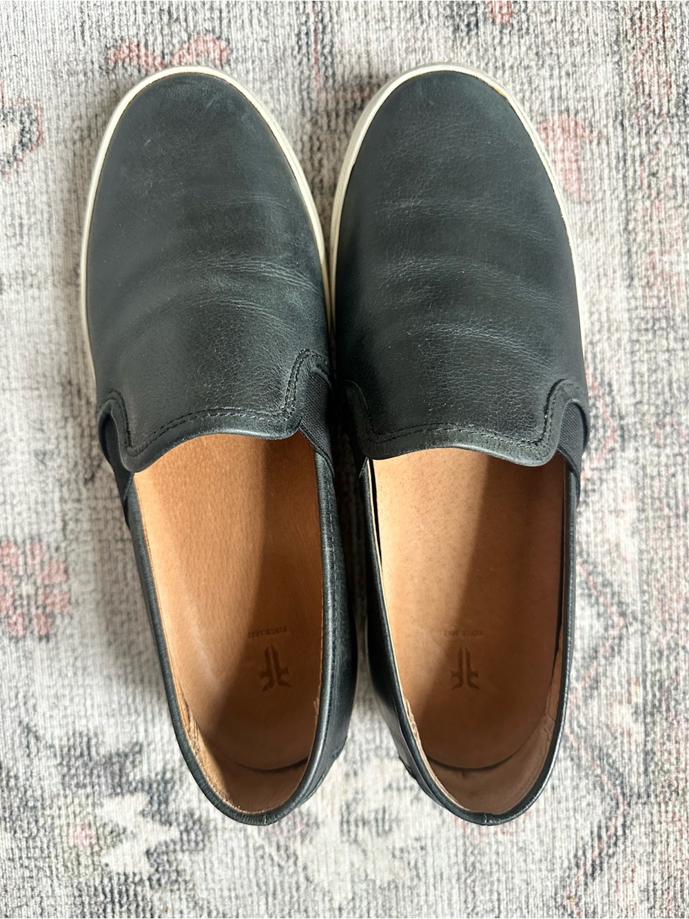 Frye Women’s Black Leather Slip-On Shoe